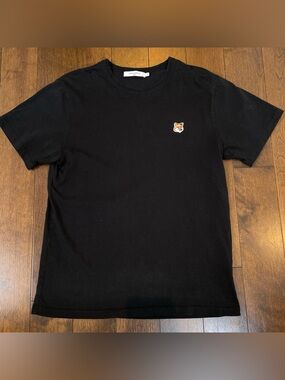 Maison Kitsuné Fox Patch T-Shirt | Black | Men’s Medium